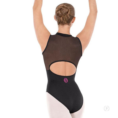 Eurotard Womens Mesh Back Zipper Front Leotard