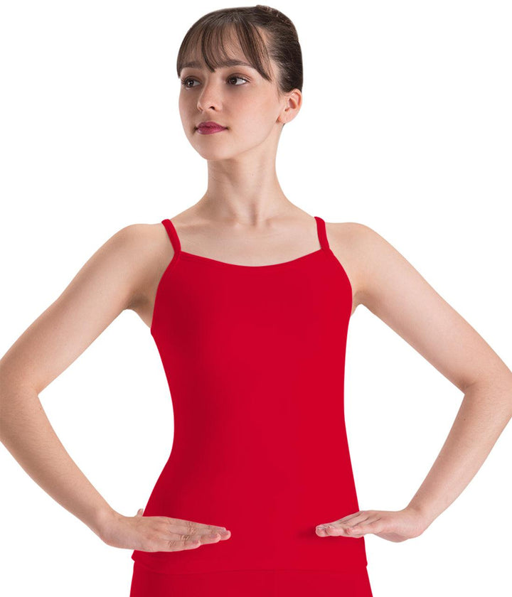 Motionwear Adult Black Racerback Cami Long Top - Dance Gear Etc.