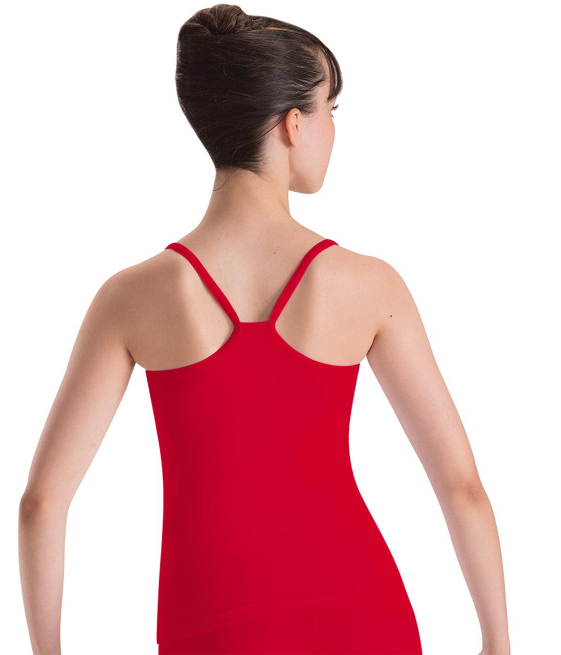 Motionwear Adult Black Racerback Cami Long Top - Dance Gear Etc.