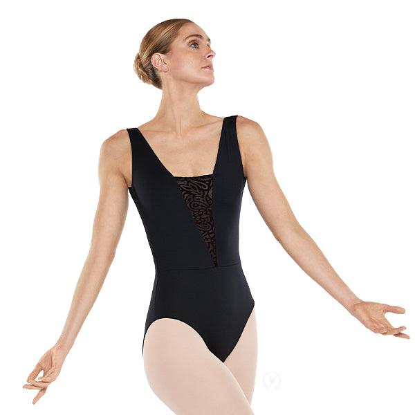 Eurotard Womens Velvet Couture Inset Bodice Leotard