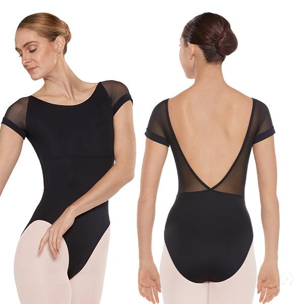 Eurotard Womens Silhouette Mesh Cap Sleeve Leotard - Dance Gear Etc.