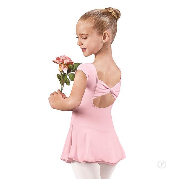 Eurotard Girls Microfiber Bow Back Cap Sleeve Dance Dress - Dance Gear Etc.