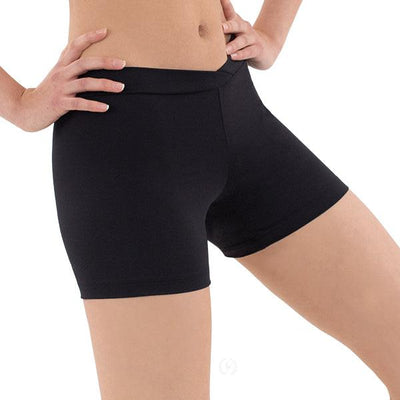 Eurotard Adult Microfiber V Waist Athletic Shorts - Dance Gear Etc.