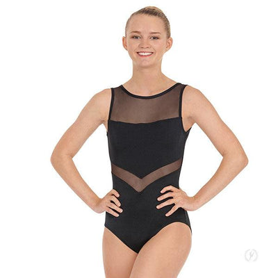 Eurotard Womens Arrow Mesh High Neck Leotard