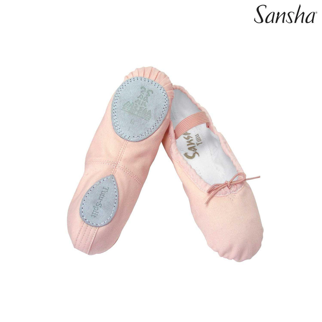 Sansha 14C Child Canvas Star Black Ballet Shoe Dance Gear