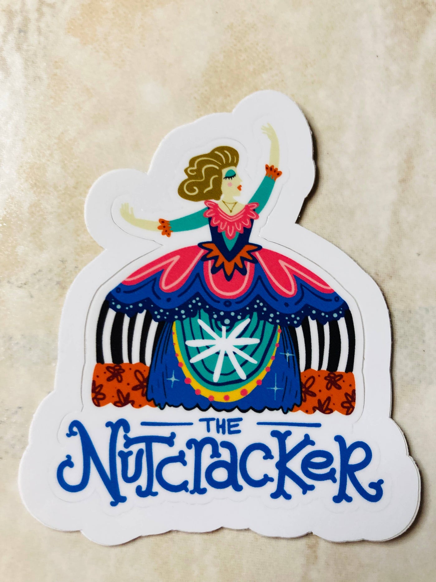 Denali Mother Ginger Nutcracker Ballet Vinyl Sticker