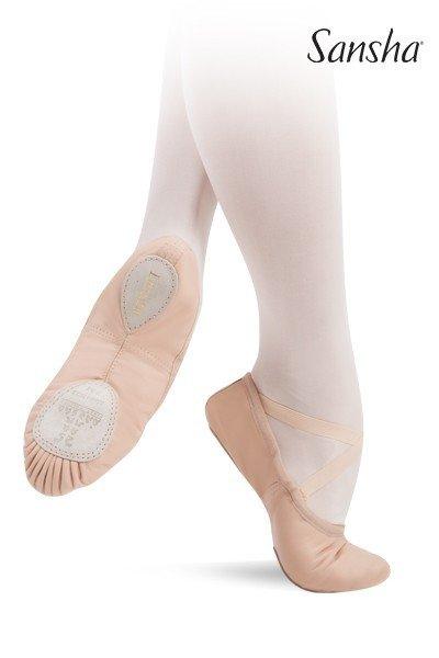 Sansha Entrechat White Leather Ballet