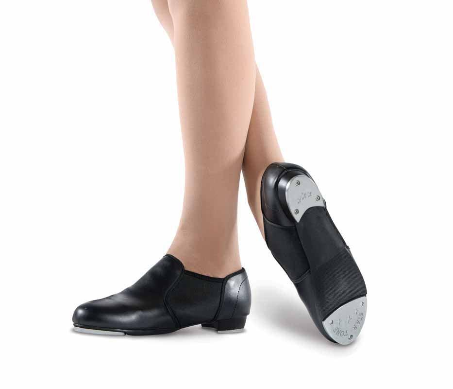 Danshuz Child/Youth Slip-on Black Tap Shoes