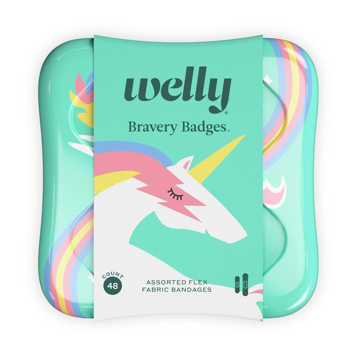 Welly Bravery Badges - ASSORTED UNICORN FLEX FABRIC BANDAGES - Dance Gear Etc.