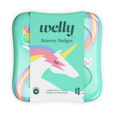 Welly Bravery Badges - ASSORTED UNICORN FLEX FABRIC BANDAGES