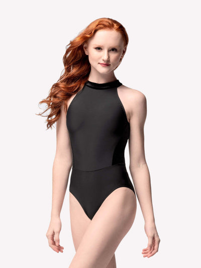 Eleve Elysa Halter Mock Neck Leotard