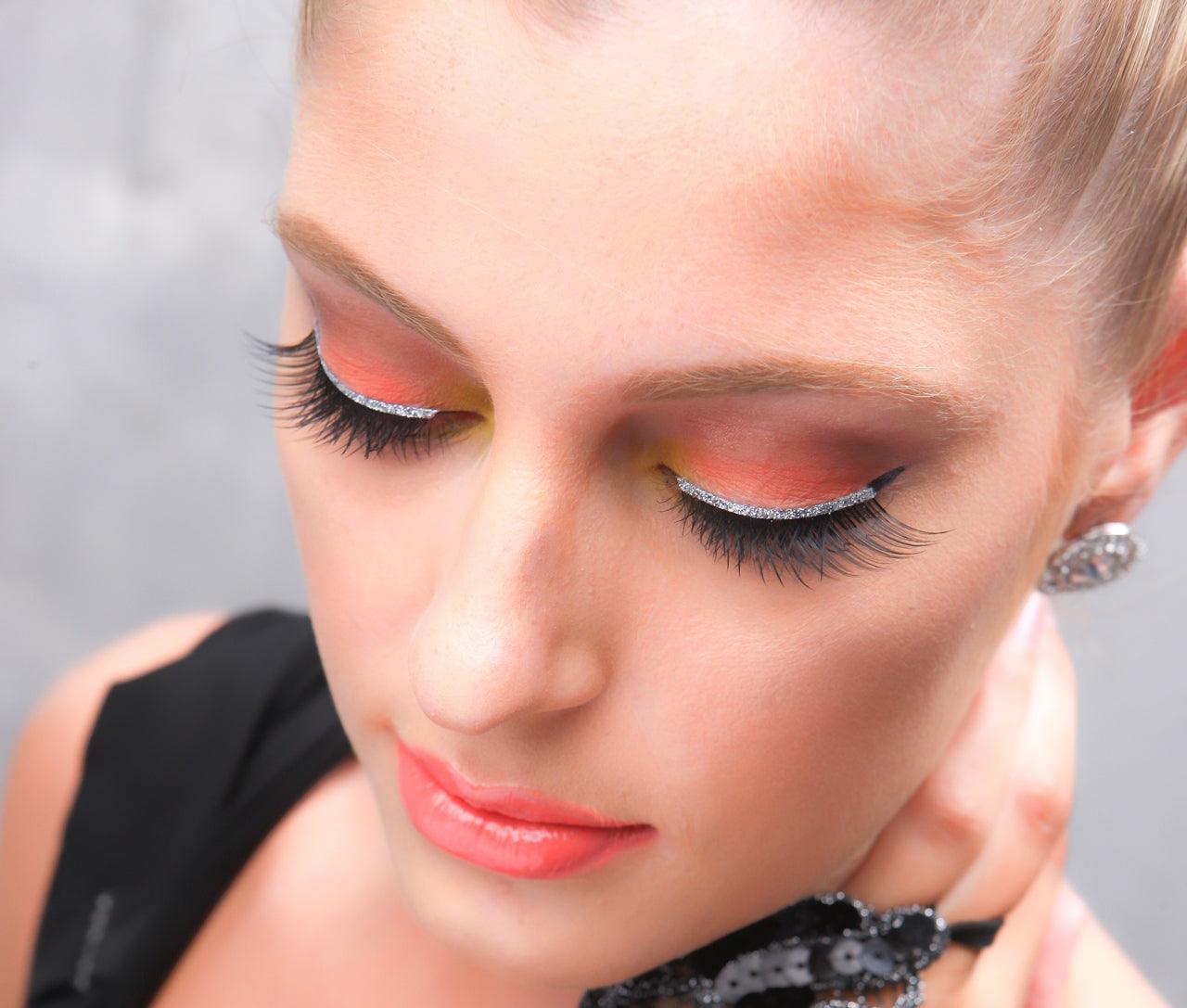 FL0020 Silver Glitter Liner Lashes