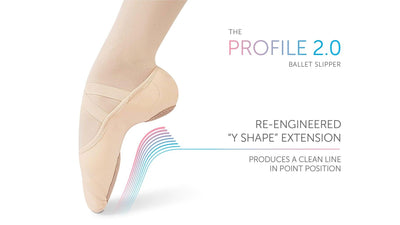 MDM Adult Intrinsic Canvas Profile Ballet Shoe