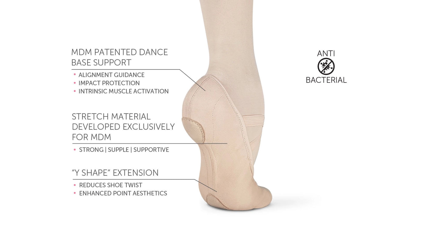 MDM Adult Intrinsic Canvas Profile Ballet Shoe