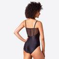 So Danca Adult+ Remi Black Shimmer Microfiber Camisole Leotard - Dance Gear Etc.