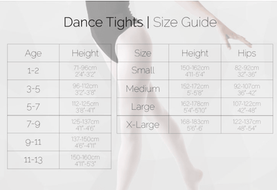 Silky Dance Child Intermediate Convertible Tight