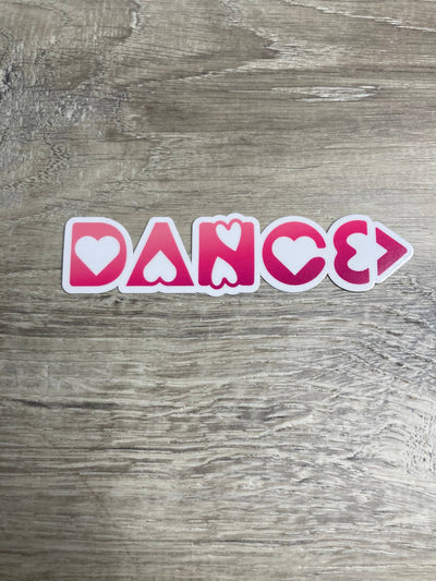 Dance Words Vinyl Stickers