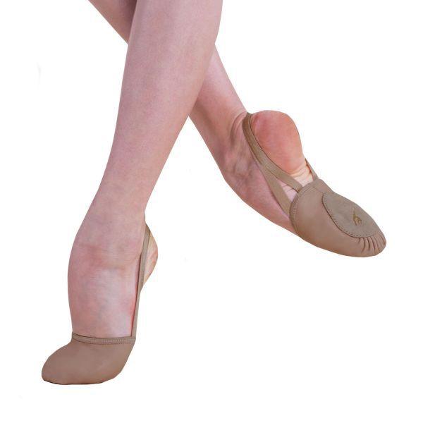 Energetiks Pivot 360 Tan Leather Half Sole - Dance Gear Etc.