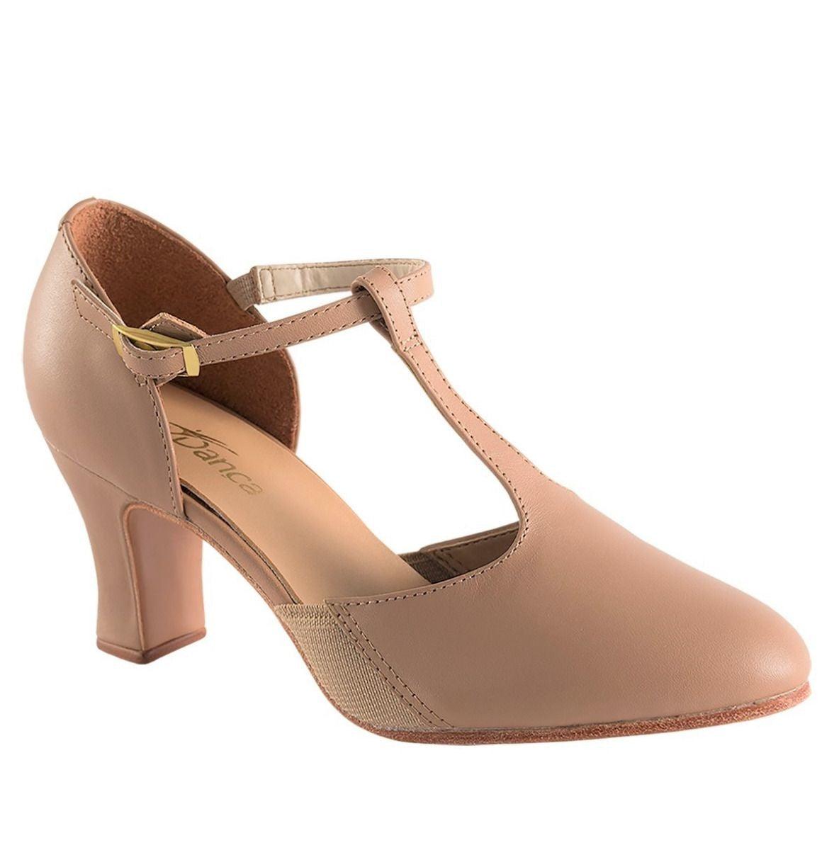 Só Dança CH57 2.5” Leather T-Strap Character Shoe