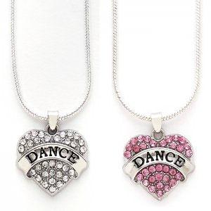 Dasha Rhinestone Heart Necklace