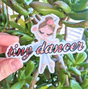 Tiny Dancer Sticker - Dance Gear Etc.