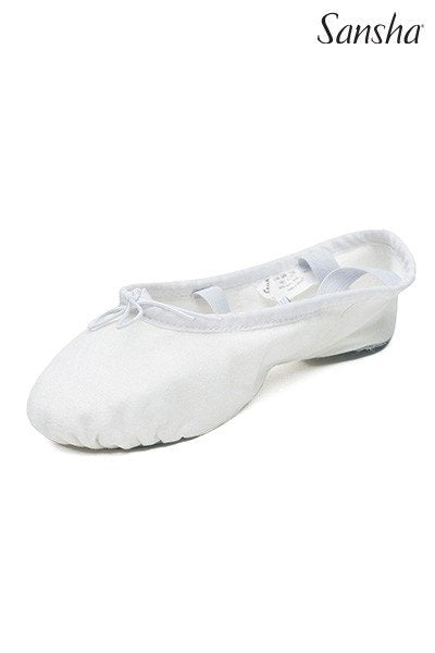 Sansha Entrechat White Leather Ballet