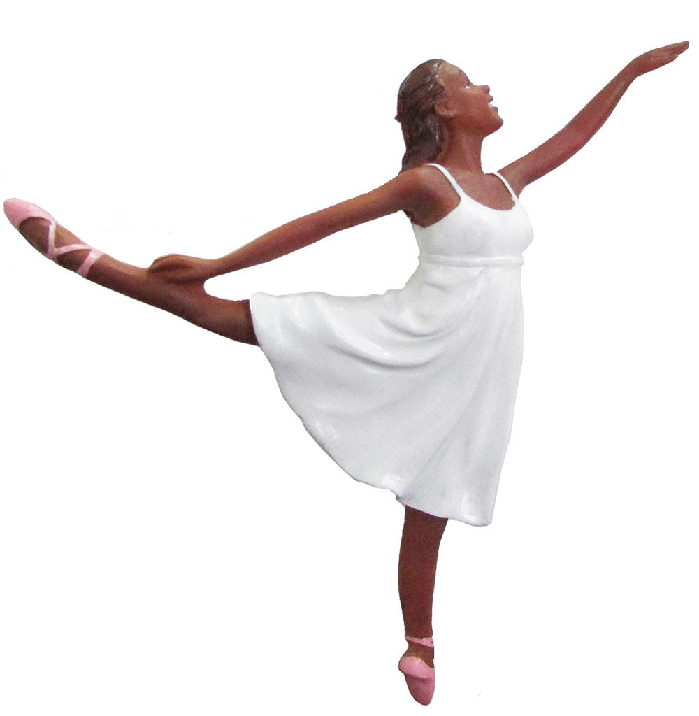 Romantic African American Ballerina Ornament - Dance Gear Etc.