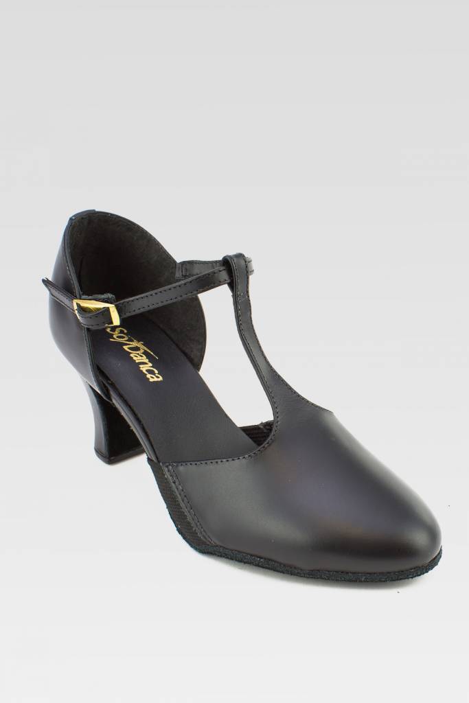 Só Dança CH57 2.5” Leather T-Strap Character Shoe