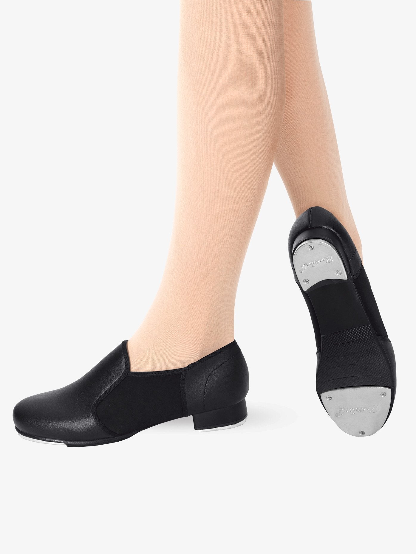 Theatricals Child Slip-on Black Tap Shoes