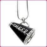 Rhinestone Cheer Megaphone Necklace - Dance Gear Etc.