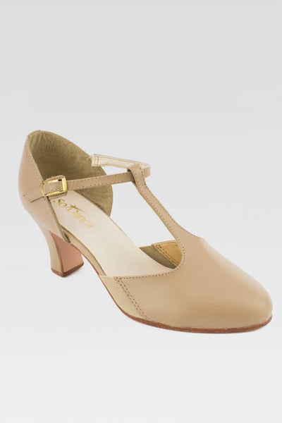 Só Dança CH56 2.5” Leather T-Strap Character Shoe